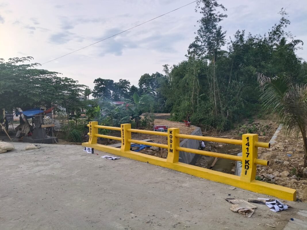 Jembatan Baru Program TMMD 127 Meningkatkan Aktivitas Ekonomi di Kendari