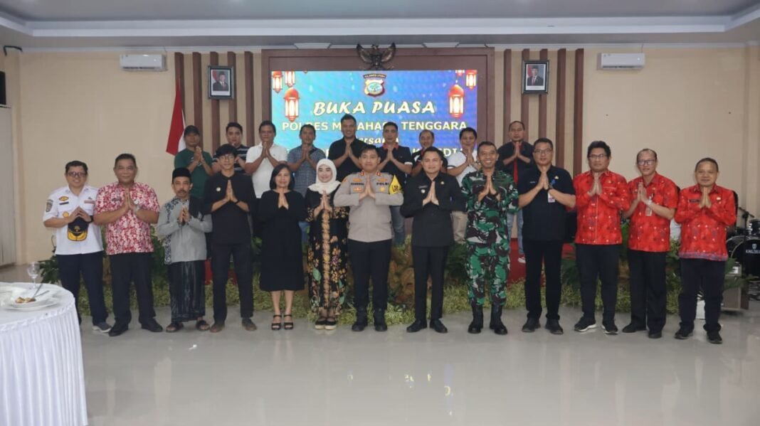 Dandim 1302 Minahasa Hadiri Rapat Forkopimda dan Buka Puasa Bersama