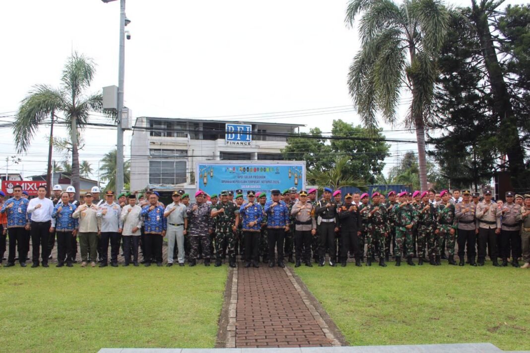 Dandim Bitung Ikut Serta dalam Apel Gelar Pasukan Operasi Ketupat 2026 untuk Amankan Idul Fitri 1447 H