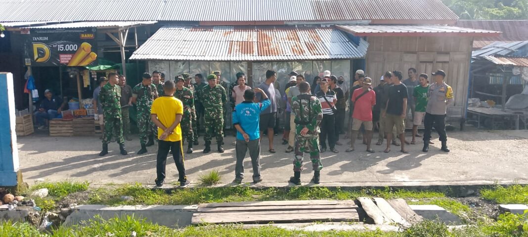 Koramil 1612-04 Elar Laksanakan Jumat Bersih di Pasar Pota, Perkuat Kerja Sama TNI dan Masyarakat