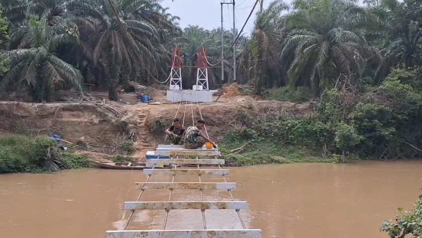 Pembangunan Jembatan Garuda di Desa Batu Gajah Maju Pesat, Harapan Warga Kini Semakin Dekat