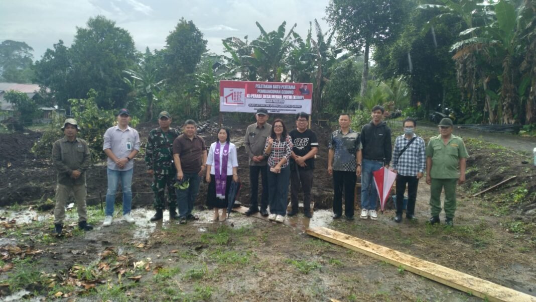 Dandim 1310/Bitung Dukung Pembangunan Gedung Koperasi di Desa Paslaten