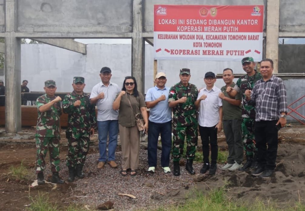 Dandim 1302/Minahasa Temani Irdam XIII/Merdeka Tinjau Proyek KDKMP di Tomohon