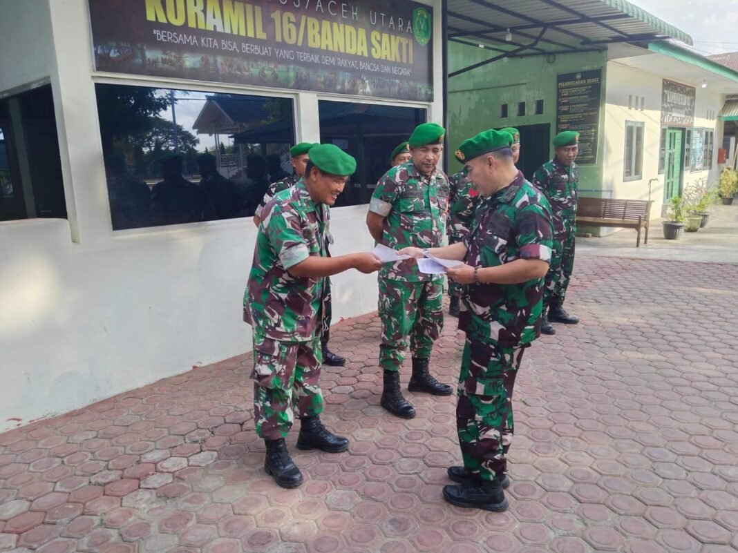 Apel Pengecekan Personel Pascacuti Lebaran di Kodim 0103/Aceh Utara