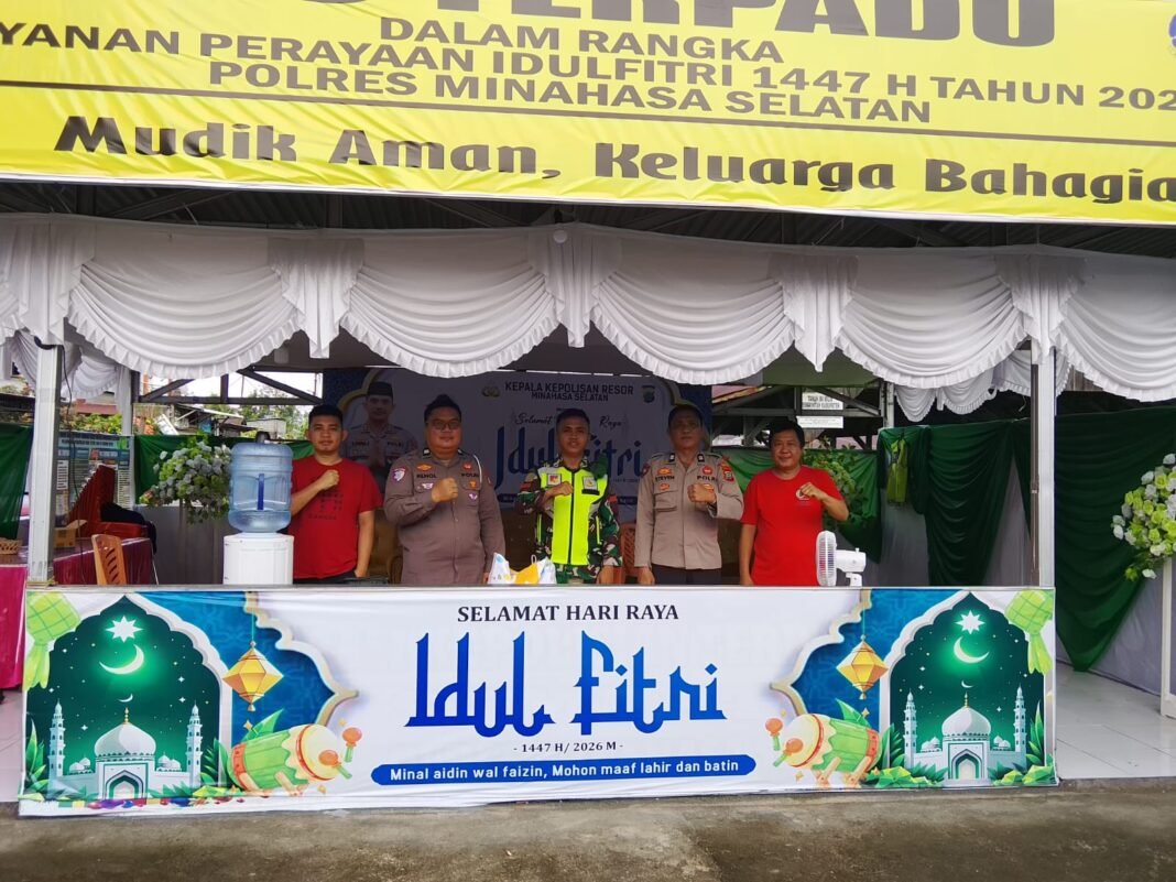 Kodim 1302/Minahasa Siapkan Personel di Pos Pengamanan pada Hari Ketiga Lebaran