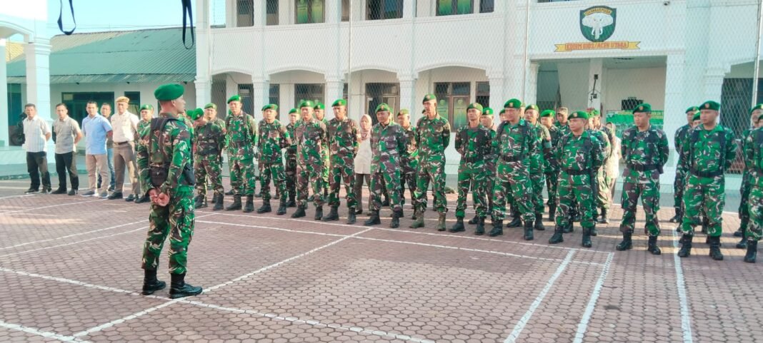 Makodim 0103/Aceh Utara Gelar Apel Kembali Pasca Cuti Lebaran, Teguhkan Soliditas Prajurit