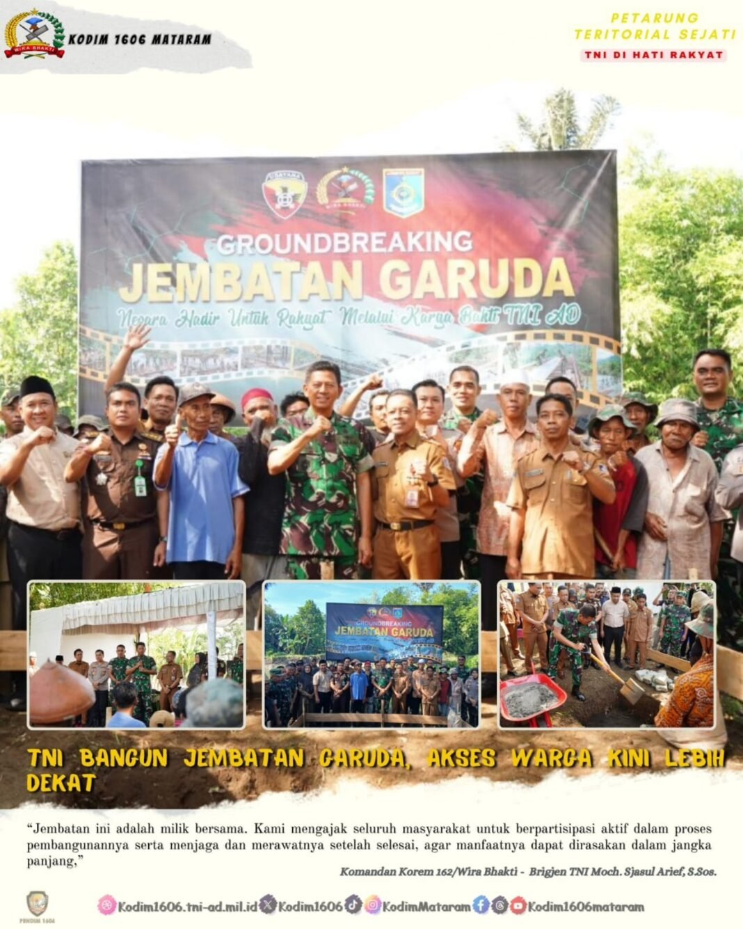 Pembangunan Jembatan Garuda Resmi Dimulai, Warga Memiliki Akses Lebih Dekat