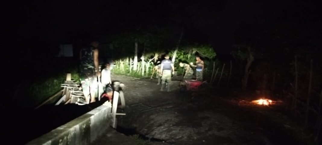 Pembangunan Tak Berhenti Meski Malam Datang