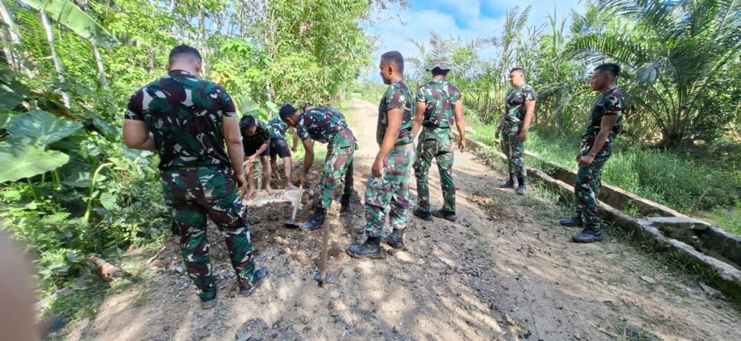 TMMD Ke-127 Kodim 0105/Abar Tuntaskan 3 Gorong-Gorong untuk Sawah Produktif
