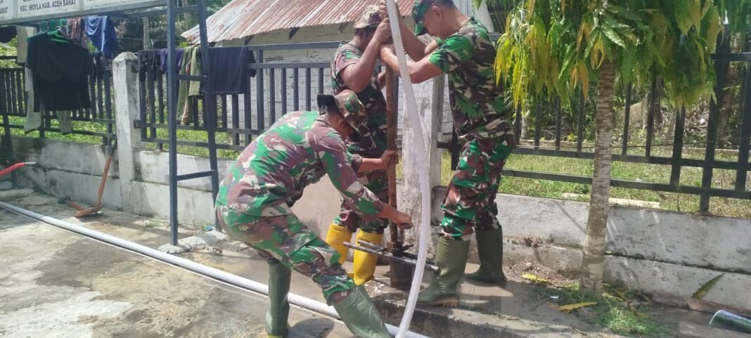 Satgas TMMD Ke-127 Kodim 0105/Abar Wujudkan Desa Lebih Sehat