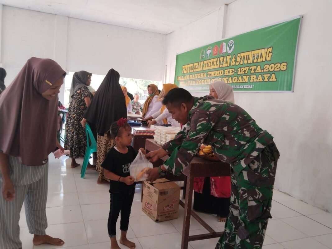 Dari Lapangan ke Ruang Edukasi, TMMD Nagan Raya Hadir untuk Warga