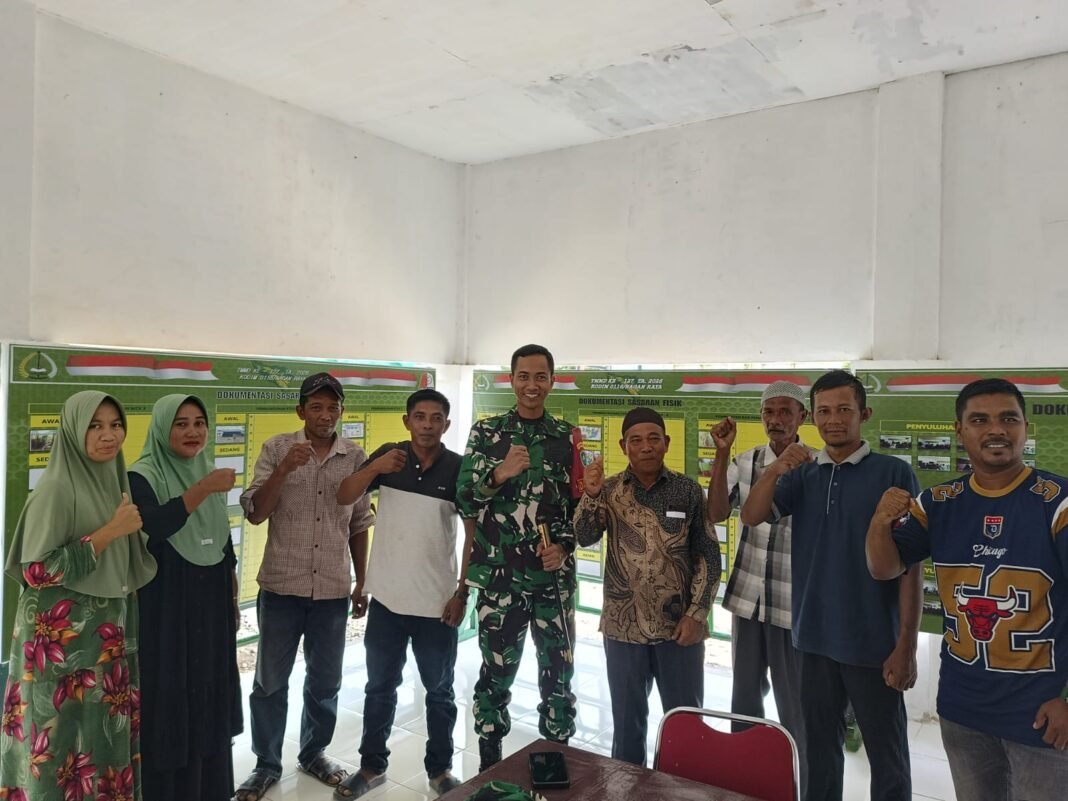 Warga dan TNI Duduk Bersama Evaluasi Program TMMD