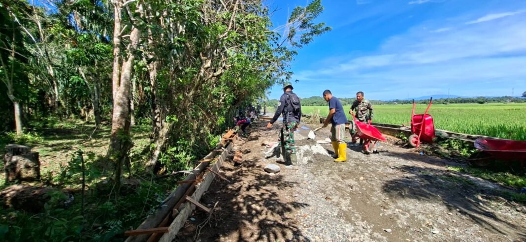 Semangat Pengabdian Mengalir di Lokasi TMMD