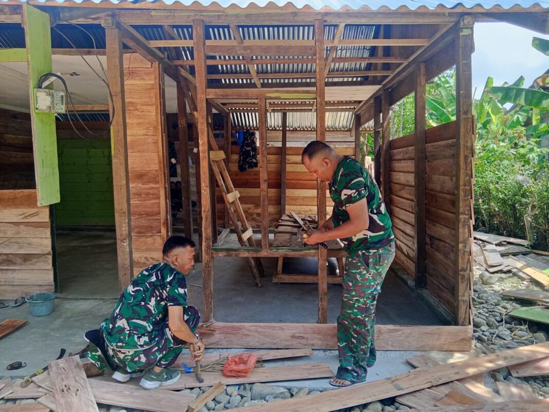Sentuhan Prajurit TMMD Ubah Rumah Renta Jadi Penuh Harapan
