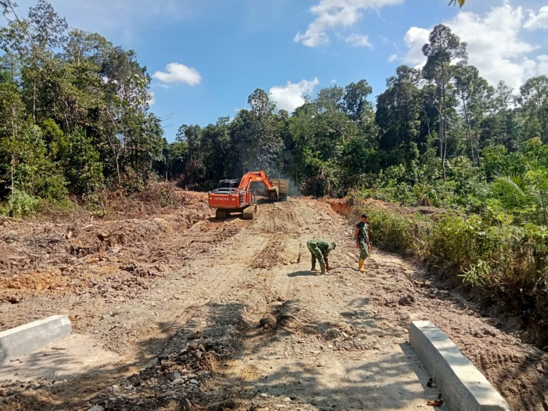 TMMD Nagan Raya Buka Akses Baru Bagi Warga