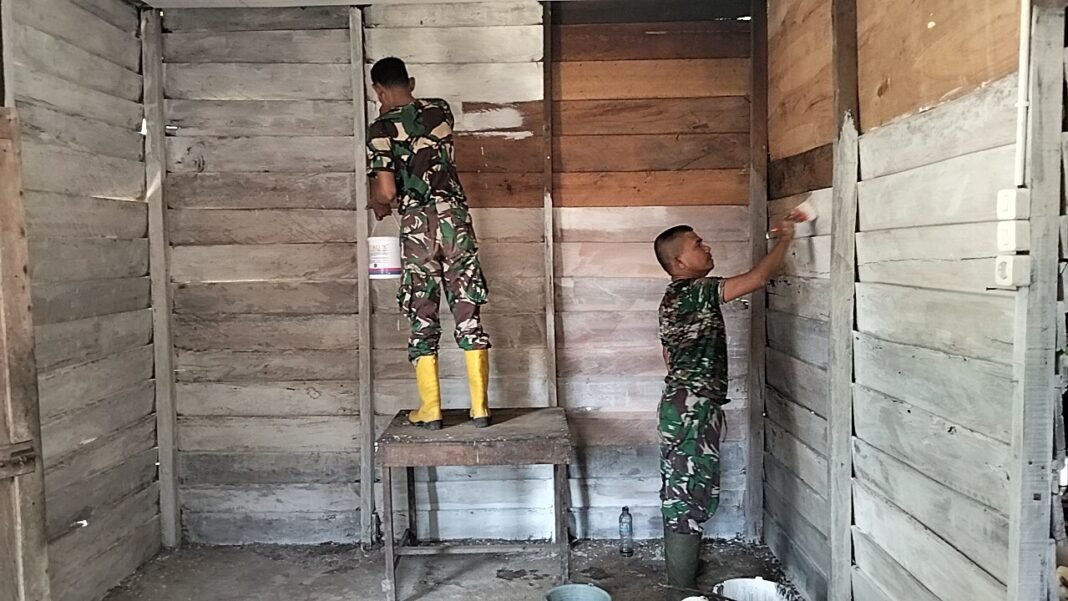 Cat Baru Jadi Penanda Hampir Rampungnya TMMD