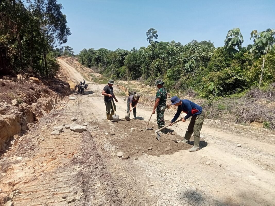Akses Baru 3.100 Meter Dibangun Satgas TMMD Kodim 0116/Nagan Raya