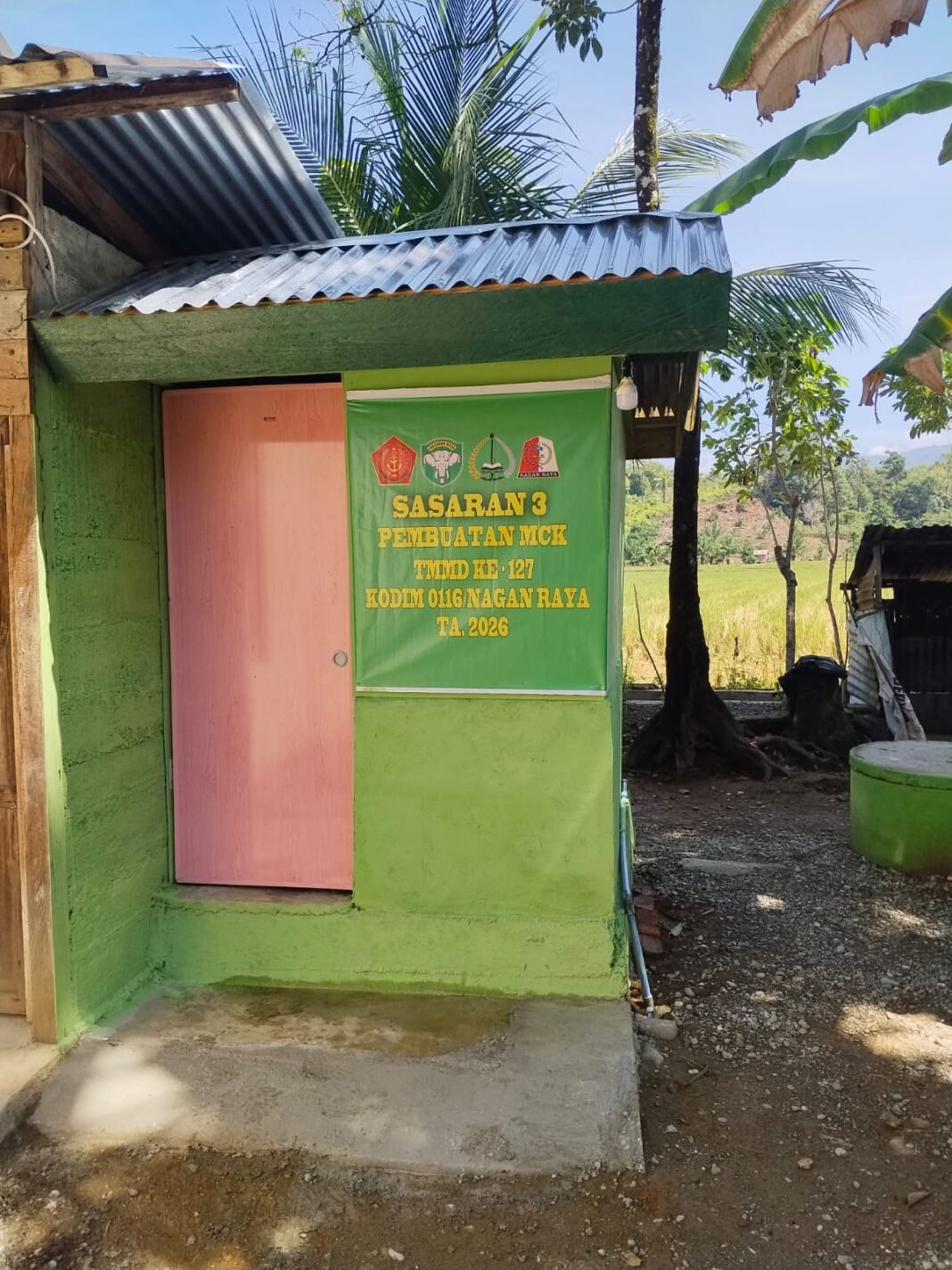 Kodim 0116 Nagan Raya Pastikan Seluruh Pekerjaan TMMD Rampung