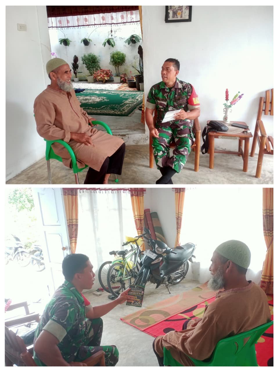 Jelang Akhir Ramadhan Babinsa Koramil 07/Johan Pahlawan Lakukan Giat Komsos Bersama Tokoh Agama