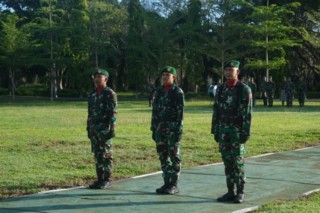 Upacara Bendera Jadi Sarana Penguatan Jiwa Nasionalisme Prajurit
