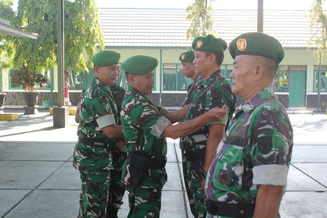 Kodim 1014/Pbn Selenggarakan Upacara Purna Tugas dan Kenaikan Pangkat Prajurit