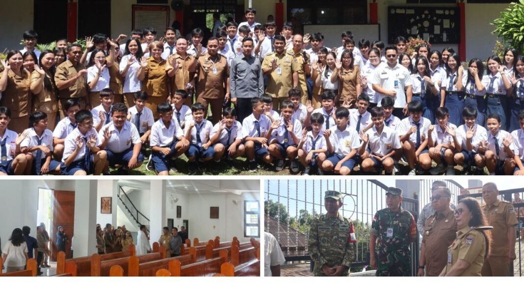 Wakil Presiden Gibran Tinjau Penyaluran Makanan Bergizi Gratis dan Kerusakan Gereja Pasca Gempa