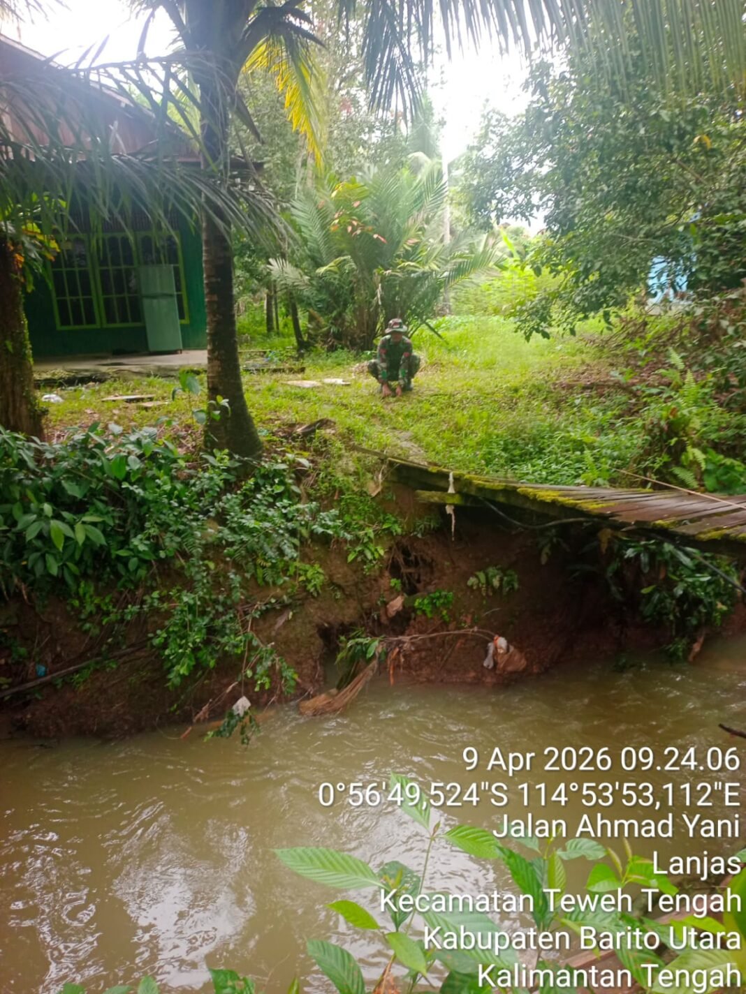 Peninjauan dan Pengukuran Lokasi Pembangunan Jembatan Garuda di Kelurahan Lanjas