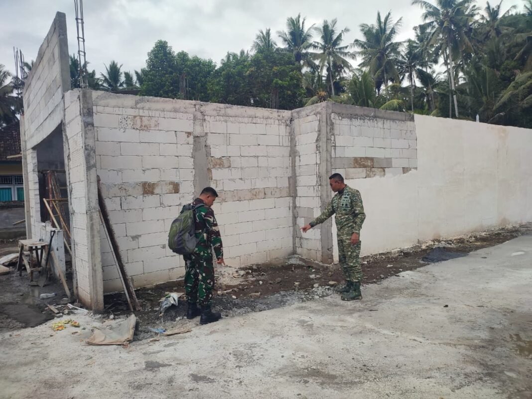 Dandim Klungkung Tinjau Progres Pembangunan Koperasi Desa Dawan Kaler