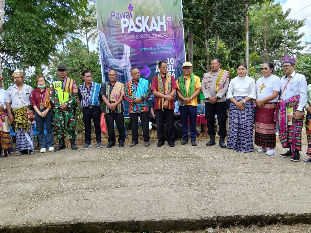 Pawai Paskah Klasis Soe Timur Berlangsung Aman dengan Pengawalan TNI-Polri