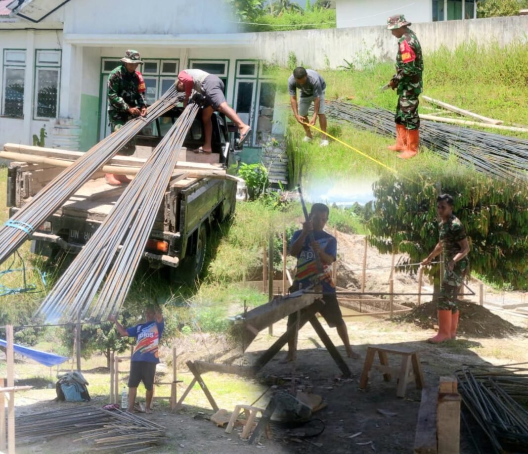 Progres Pembangunan Jembatan Perintis Garuda di Desa Maya Jaya Terus Dikebut