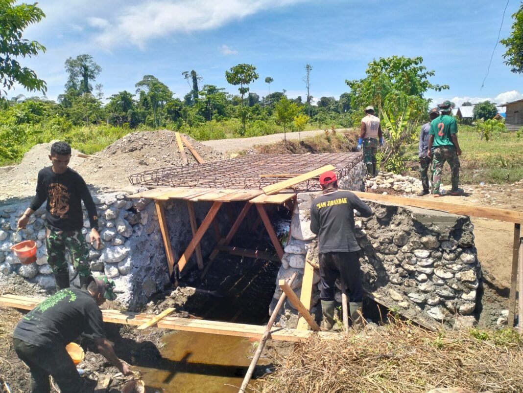 Progres Pembangunan Jembatan: Perakitan Besi Rampung, Pengecoran Siap Dimulai