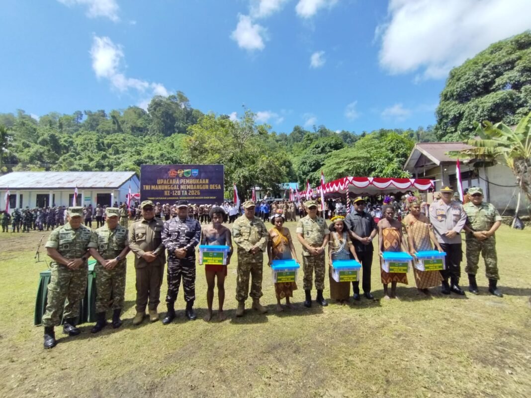 Kodim 1801/Manokwari Tingkatkan Kesejahteraan Lewat TMMD Ke-128