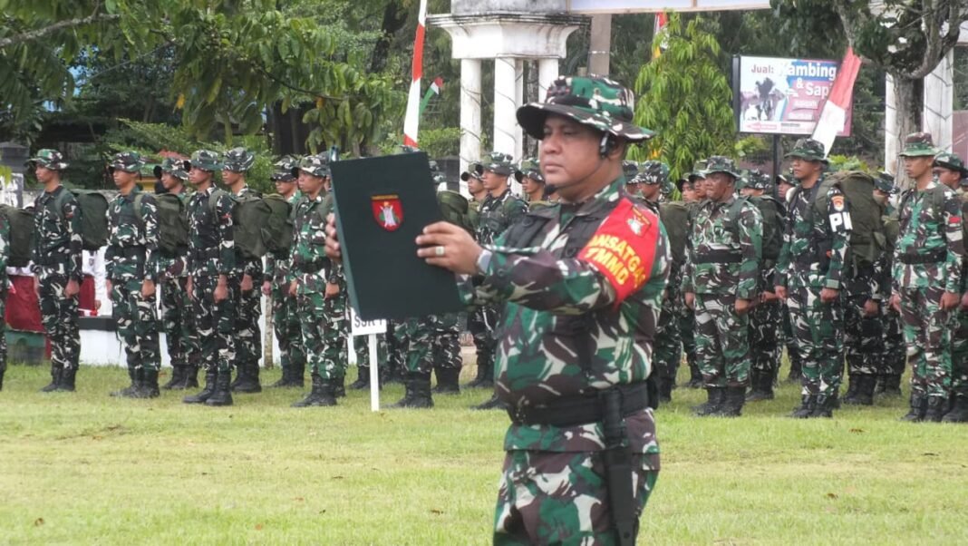 TMMD Ke-128 Kodim 1014/Pbn Resmi Dimulai di Pangkalan Banteng