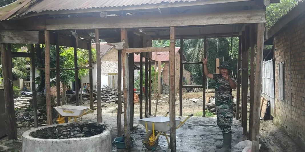 TMMD Ke-128: Harapan Baru untuk Nenek Kusuma di Desa Lubuk Tampang