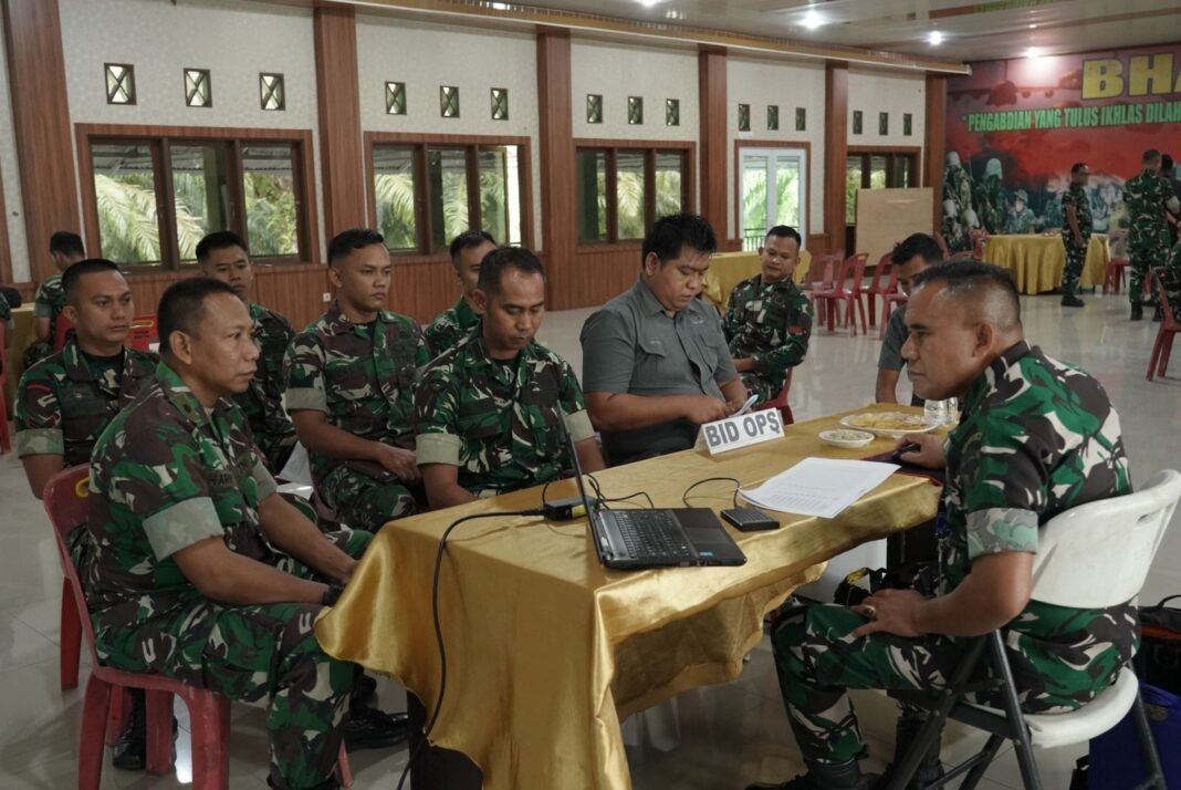 Tim Audit Itdam IM Evaluasi Pelaksanaan Program Kerja di Korem 012/TU