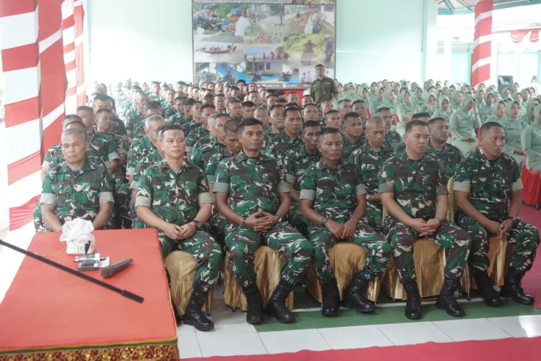 Prajurit Kodim 0107/Aceh Terima Pengarahan Langsung dari Danrem 012/TU