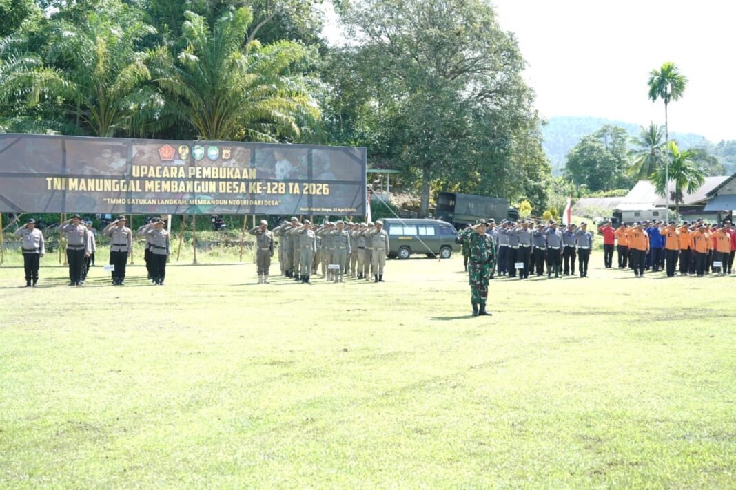 Melalui TMMD Ke-128, TNI Dorong Pembangunan dan Kesejahteraan Warga