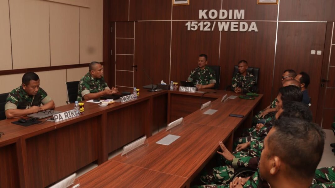 Kunjungan Tim Wasrik di Makodim 1512/Weda untuk Peningkatan Kinerja TNI AD