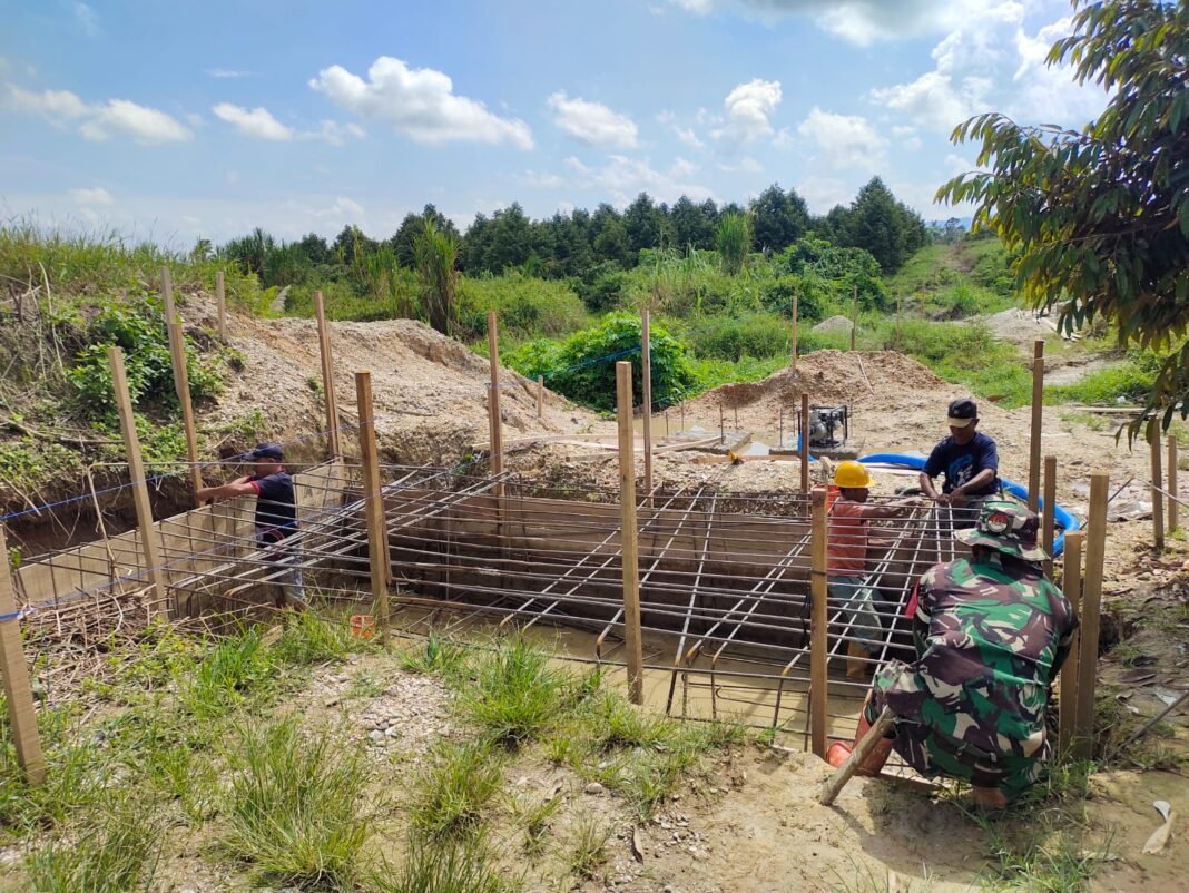 Progres Pembangunan Jembatan Gantung Garuda di Poso