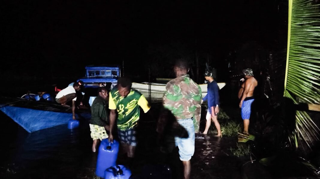 Dukungan Warga Keakwa dalam TMMD 128 Meski Digerus Hujan