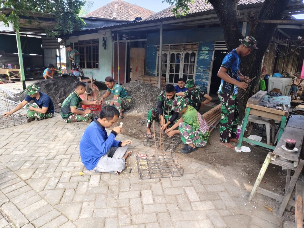 Tradisi Selamatan Sambut Pengecoran Jalan TMMD ke-128 di Slempit