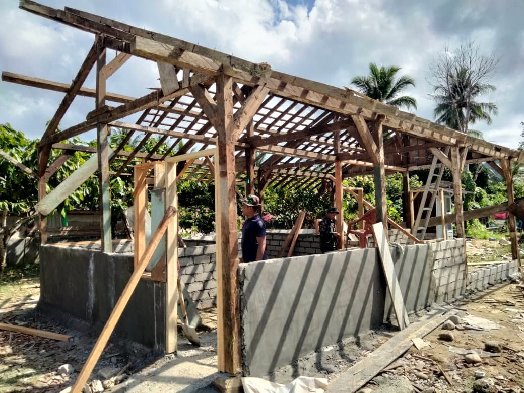 Perkembangan Rumah Ibu Supriati di TMMD ke-128