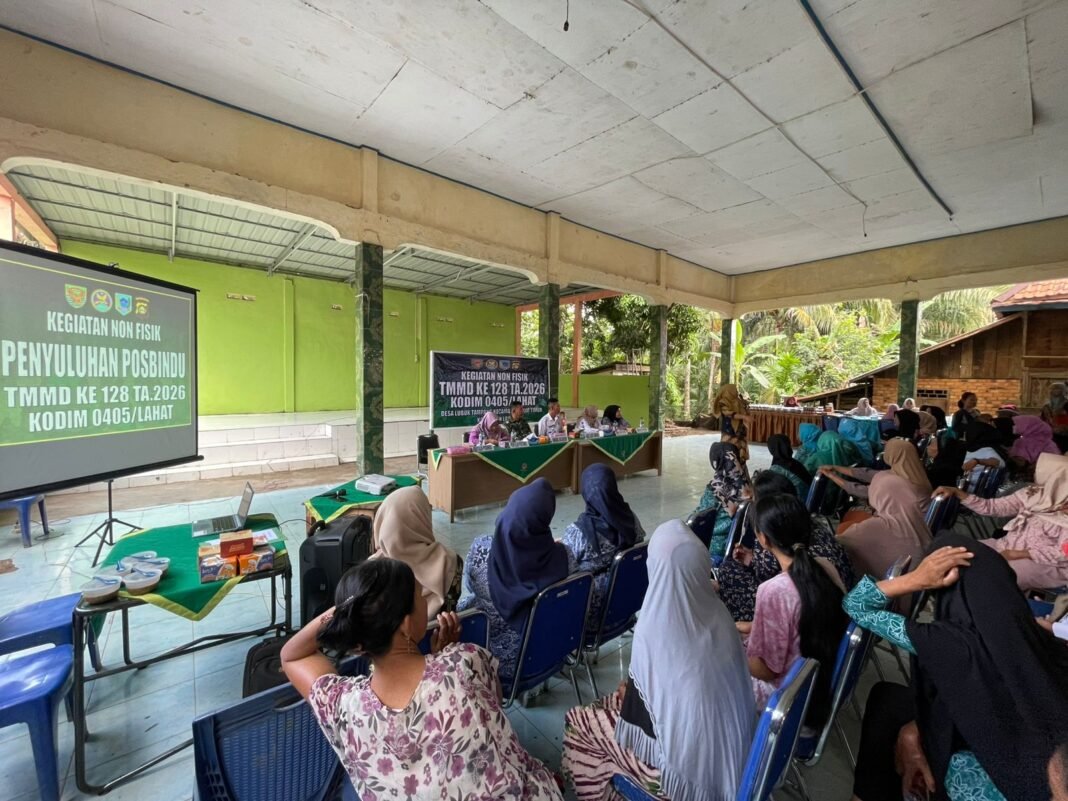 TMMD 128 Lahat: Upaya Penyuluhan Kesehatan Melalui Posbindu