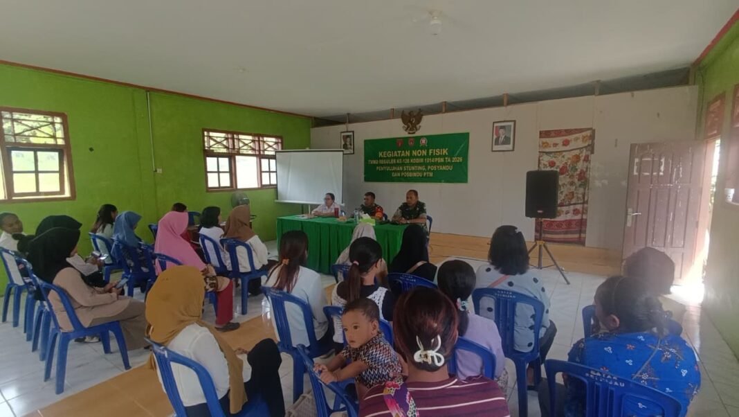Penyuluhan Kesehatan TMMD 128: Solusi Untuk Cegah Stunting
