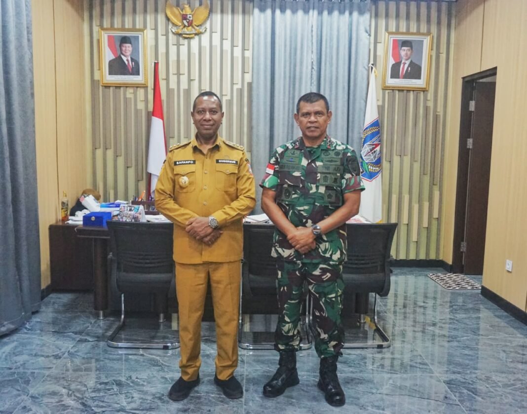 Kunjungan Pangdam XXIV/MT ke Gubernur Papua Selatan Bahas Stabilitas dan Infrastruktur