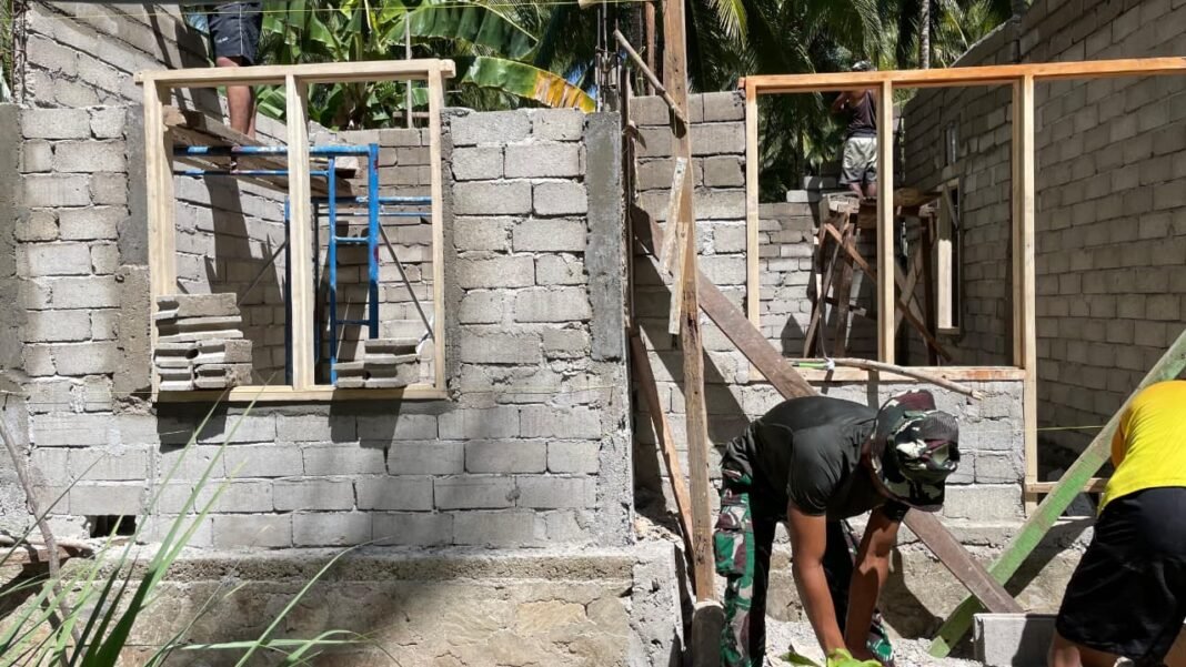 Pekerjaan Dikebut, TMMD Ke-128 Boalemo Wujudkan Hunian Layak bagi Warga