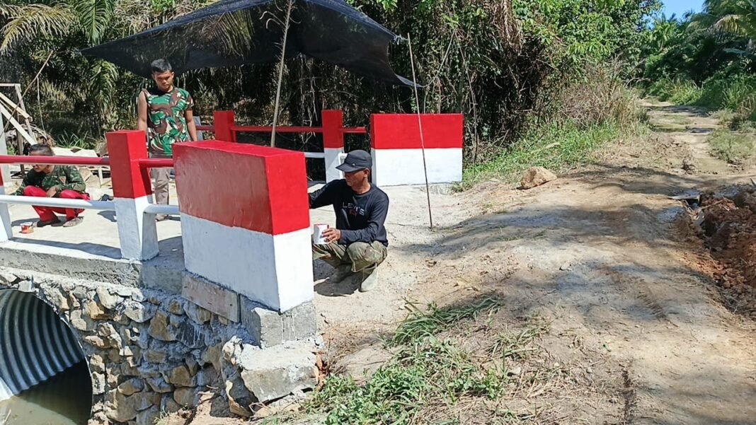 Gotong Royong TNI dan Masyarakat Sukses Rampungkan Jembatan Strategis di Aceh Selatan