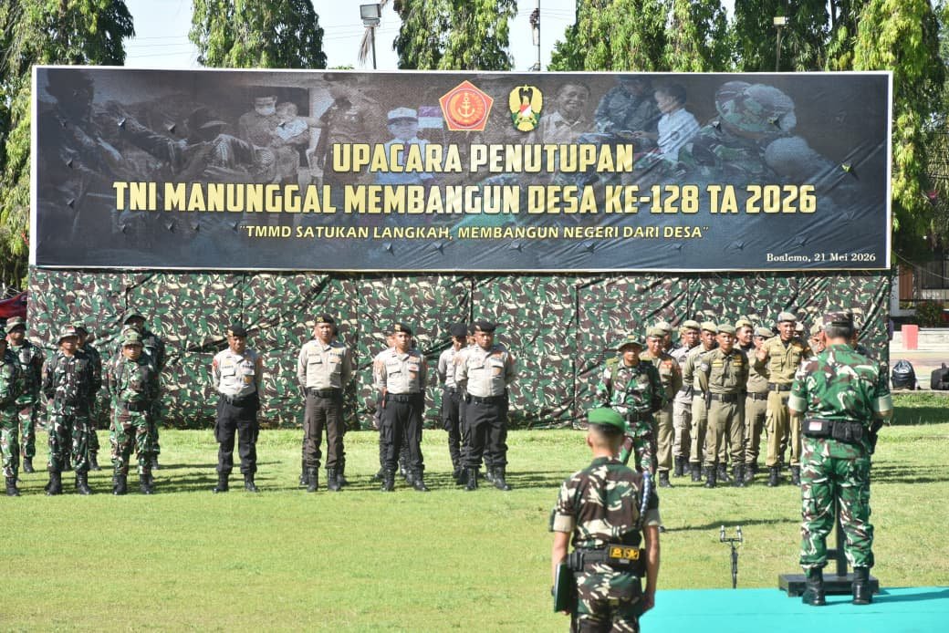 TMMD ke-128 Boalemo Selesai, TNI dan Rakyat Wujudkan Pembangunan Berkelanjutan di Desa