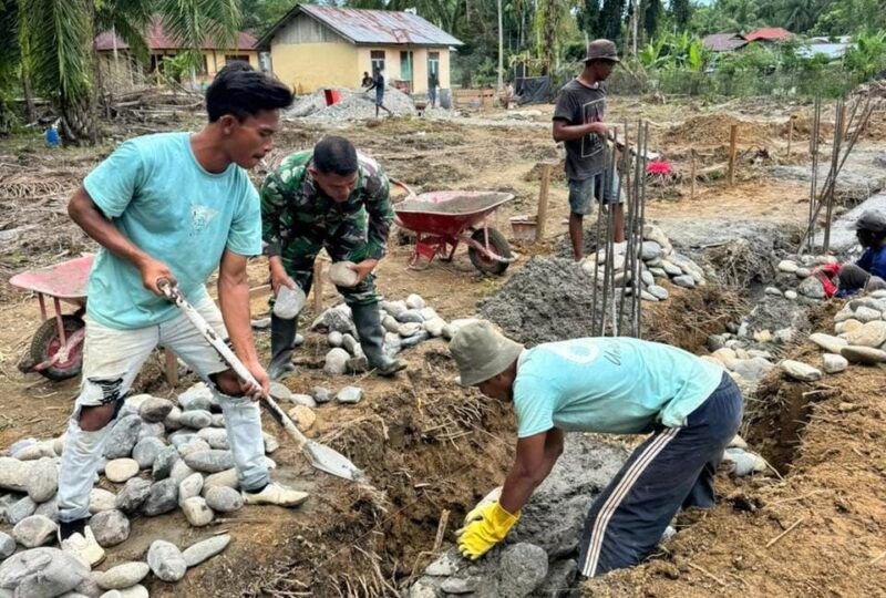 Sinergi Babinsa dan Warga Percepat Persiapan Koperasi Desa Merah Putih di Nagan Raya