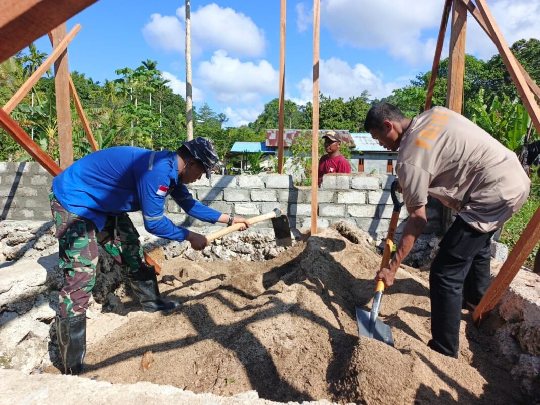 TMMD Ke-128: Membangun Kebersamaan TNI-Polri dan Warga di Manokwari
